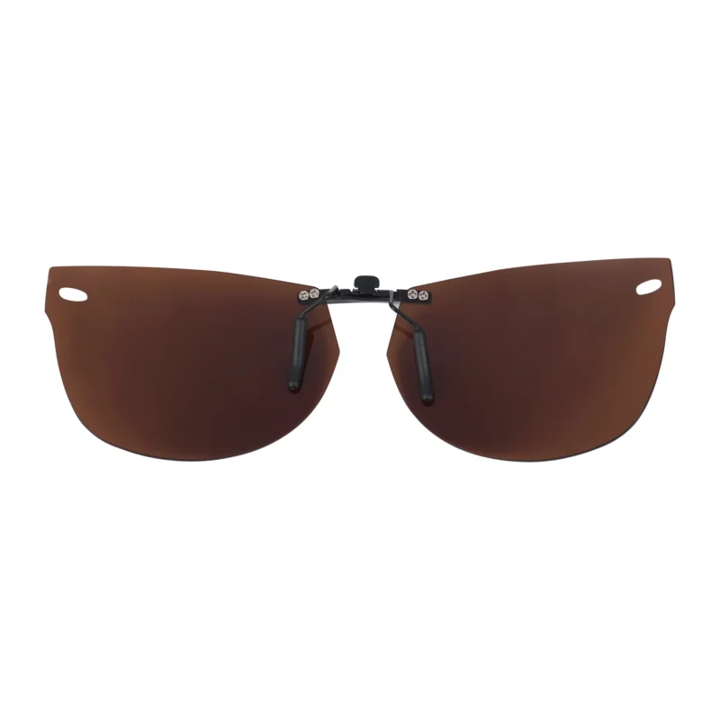 Custom Polarized Clip on Sunglasses For RayBan WAYFARER RB5184 (RX5184) 52X18 (Bronze Brown) - Image 3