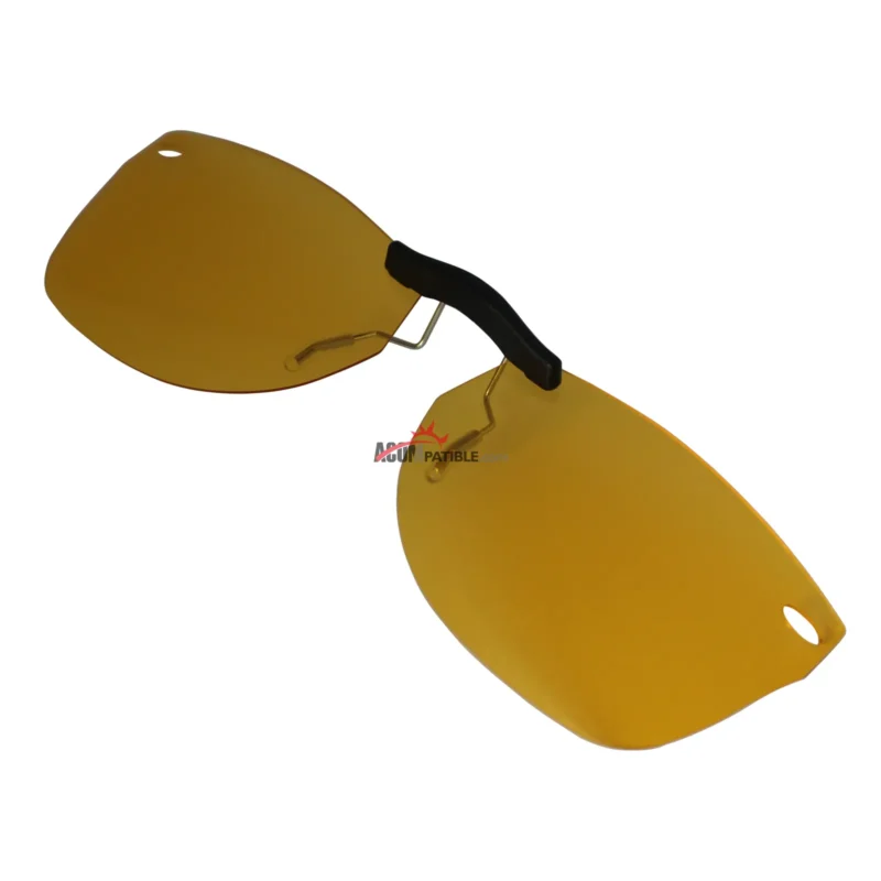 Custom Polarized Clip on Sunglasses For RayBan WAYFARER RB5184 (RX5184) 52X18 (Yellow) - Night Vision - Image 2