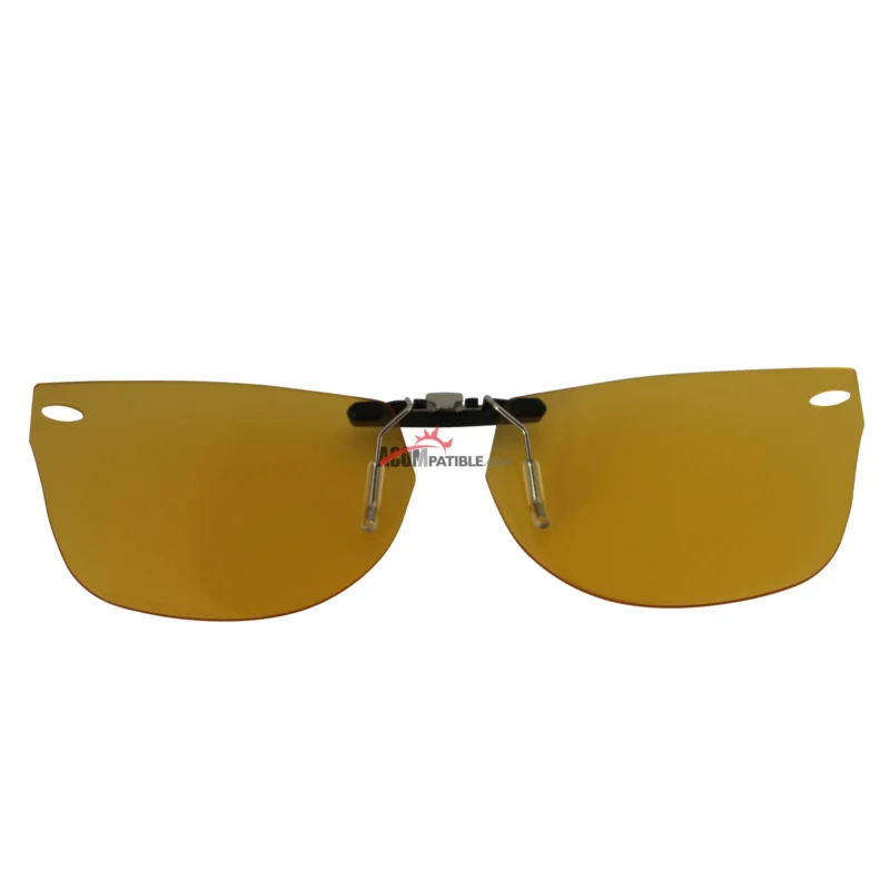 Custom Polarized Clip on Sunglasses For RayBan WAYFARER RB5184 (RX5184) 52X18 (Yellow) - Night Vision - Image 4