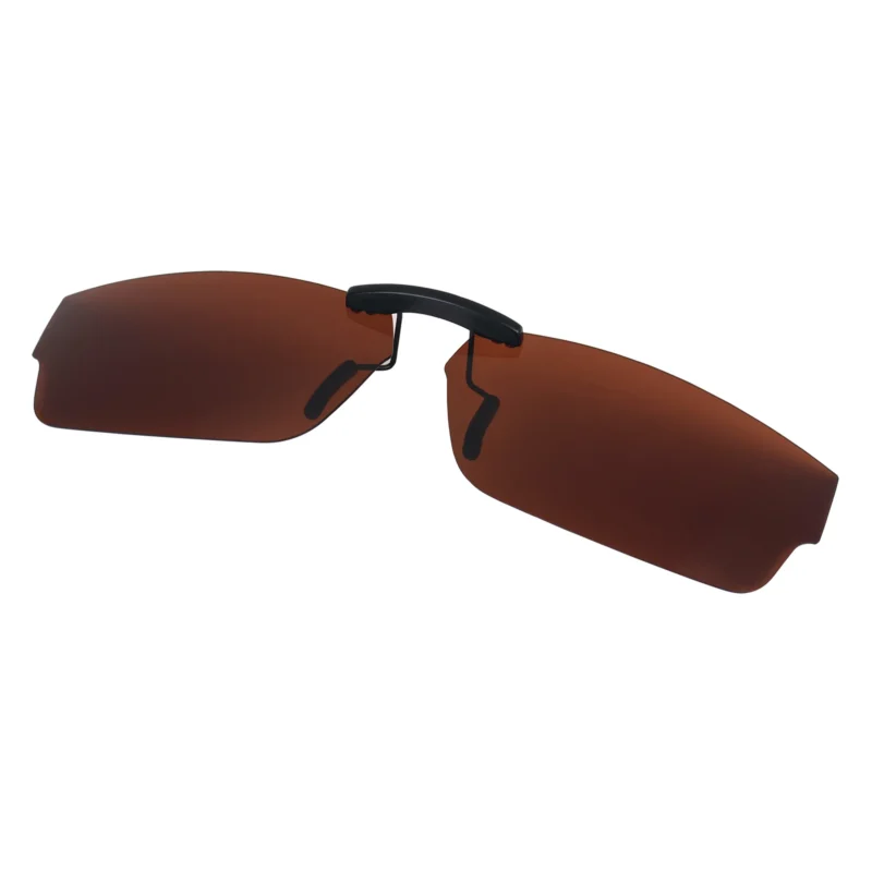 Custom Polarized Clip on Replacement Sunglasses For Oakley SERVO (51) OX1066 1066 51x18 (Bronze Brown) - Image 2