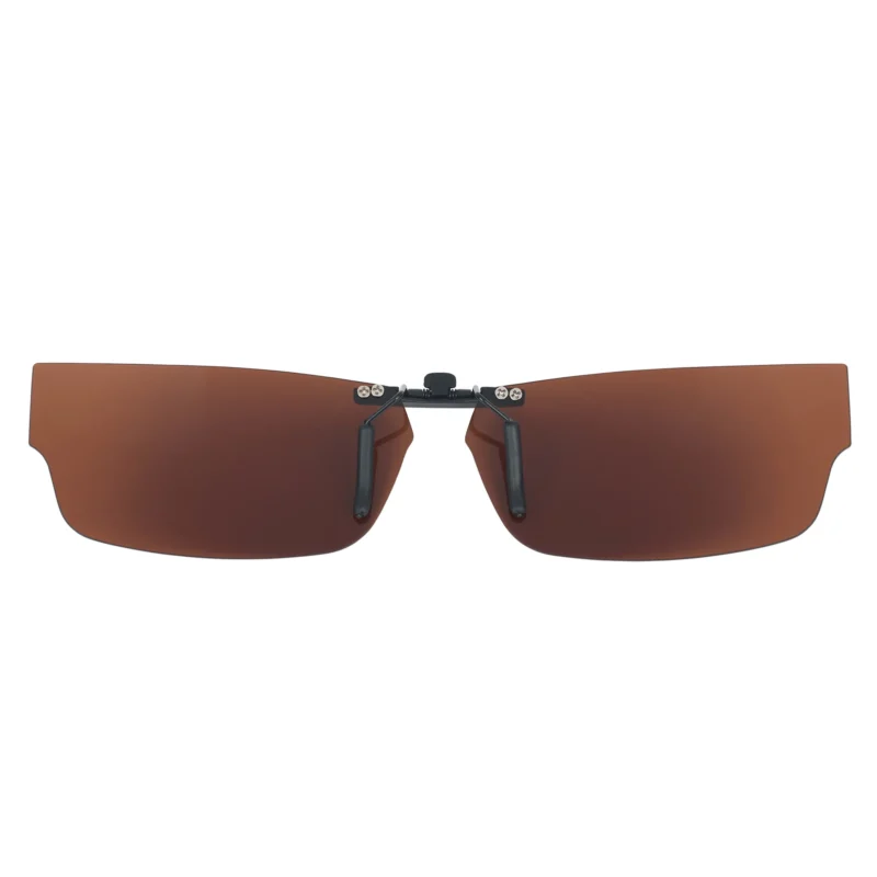 Custom Polarized Clip on Replacement Sunglasses For Oakley SERVO (51) OX1066 1066 51x18 (Bronze Brown) - Image 3