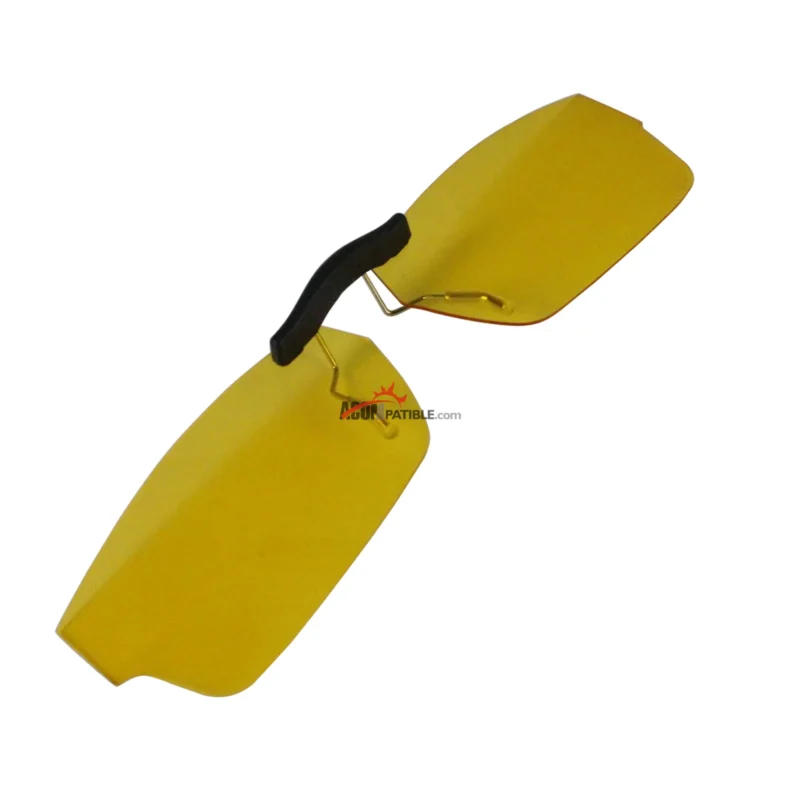 Custom Polarized Clip on Replacement Sunglasses For Oakley SERVO (51) OX1066 1066 51x18 (Yellow) - Night Vision - Image 2