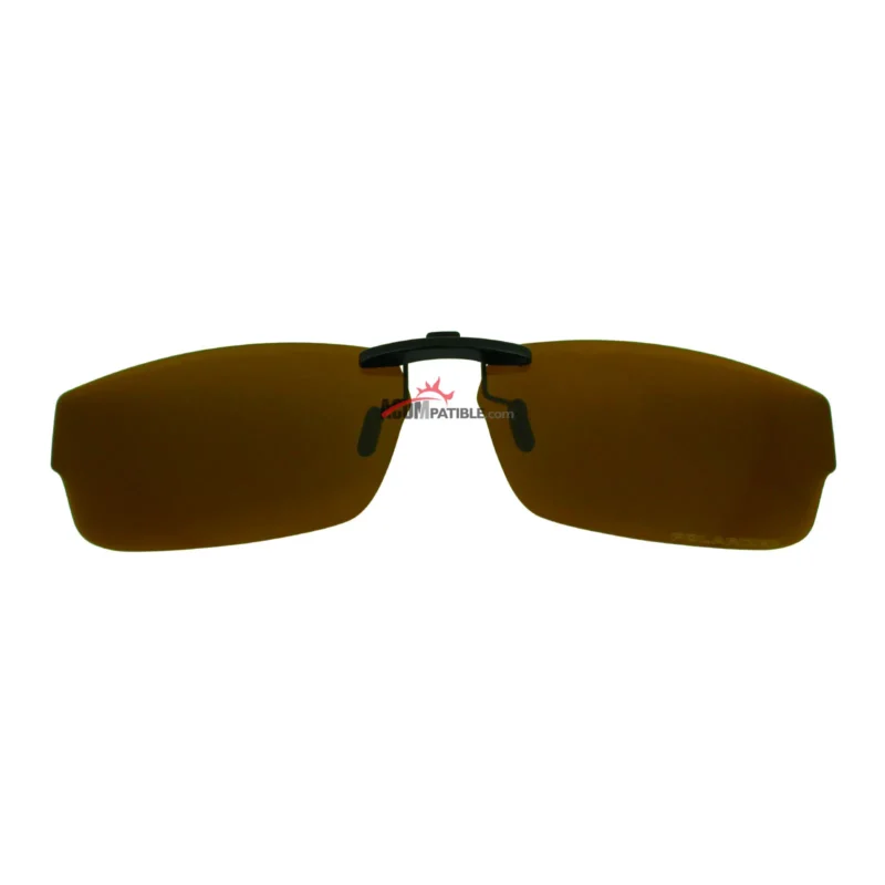 Custom Polarized Clip on Replacement Sunglasses For Oakley 1080 SERVO (55) OX1080 55x18 (Bronze Brown)