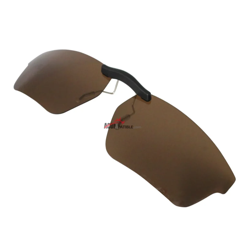 Custom Polarized  Clip On Replacement Sunglasses For Oakley CROSSLINK SWEEP OX8031 55x18 (Bronze Brown)