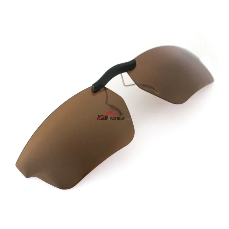 Custom Polarized  Clip On Replacement Sunglasses For Oakley CROSSLINK SWEEP OX8031 55x18 (Bronze Brown) - Image 2