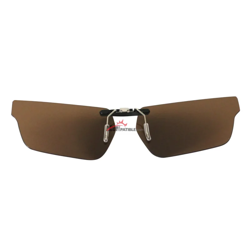 Custom Polarized  Clip On Replacement Sunglasses For Oakley CROSSLINK SWEEP OX8031 55x18 (Bronze Brown) - Image 3