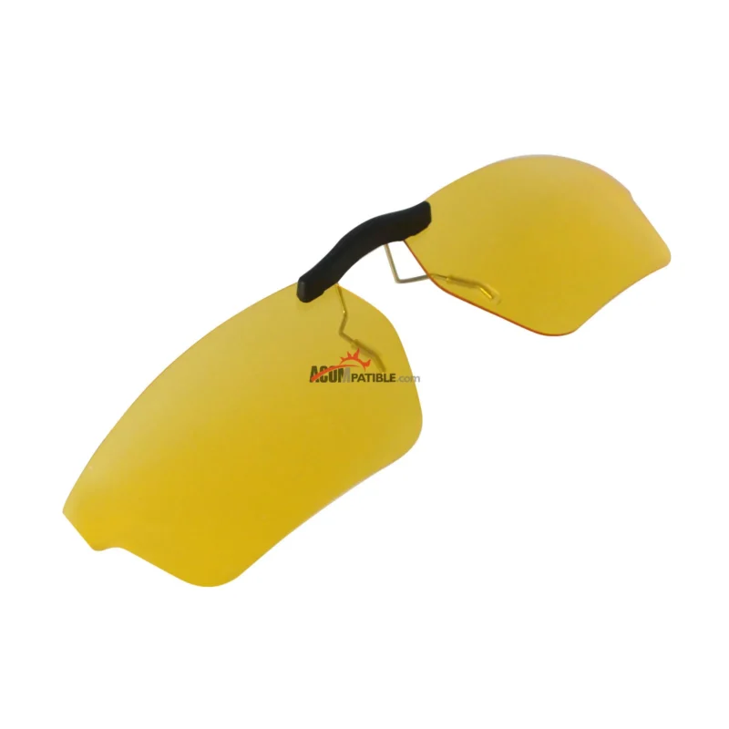 Custom Polarized  Clip On Replacement Sunglasses For Oakley CROSSLINK SWEEP OX8031 55x18 (Yellow) - Night Vision - Image 2