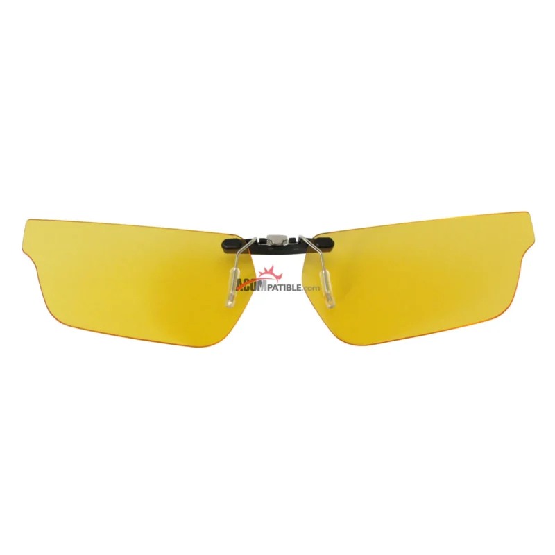 Custom Polarized  Clip On Replacement Sunglasses For Oakley CROSSLINK SWEEP OX8031 55x18 (Yellow) - Night Vision - Image 3