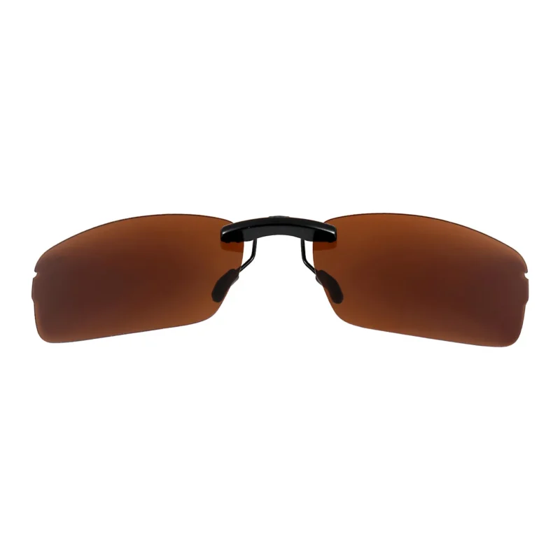 Custom Polarized Clip On Replacement Sunglasses For Oakley RHINOCHASER OX3111 52 X19 (Bronze Brown)