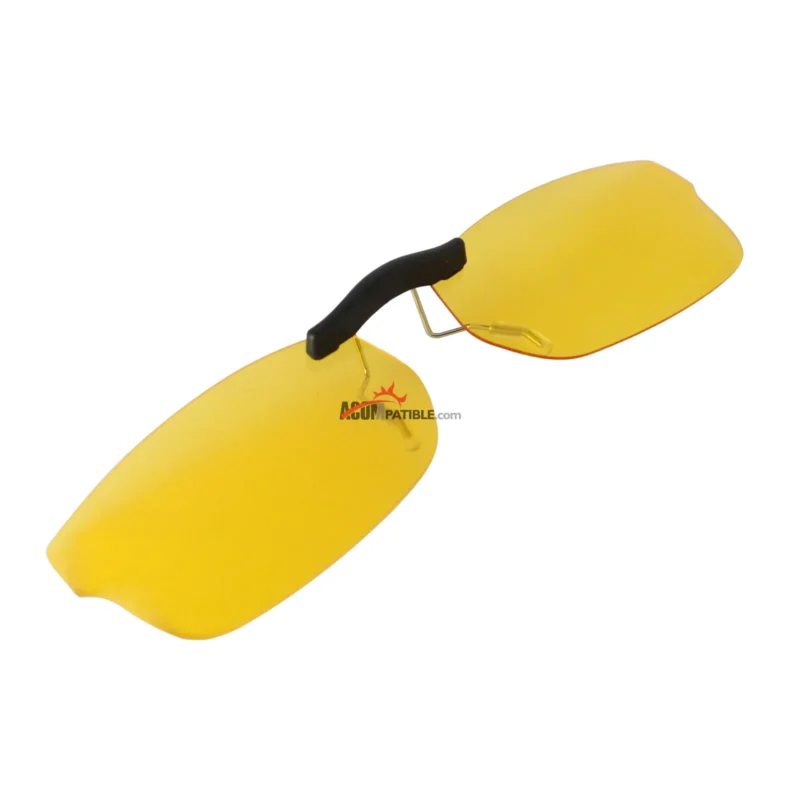 Custom Polarized  Clip On Sunglasses For RayBan RB5187 (RX5187) 52x16 (Yellow) - Night Vision - Image 2