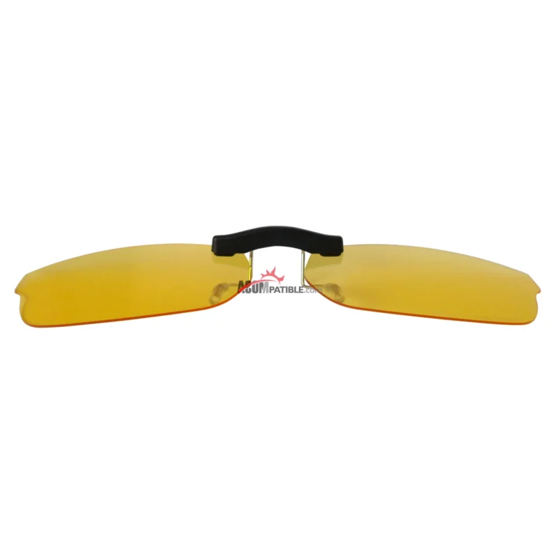 Custom Polarized  Clip On Sunglasses For RayBan RB5187 (RX5187) 52x16 (Yellow) - Night Vision - Image 4