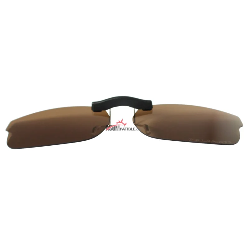 Custom Polarized Clip on Sunglasses For RayBan RB5187 (RX5187) 50x16 (Bronze Brown) - Image 4