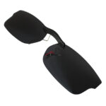 Custom Polarized Clip on Sunglasses For RayBan RB5187 (RX5187) 50x16 (Black)