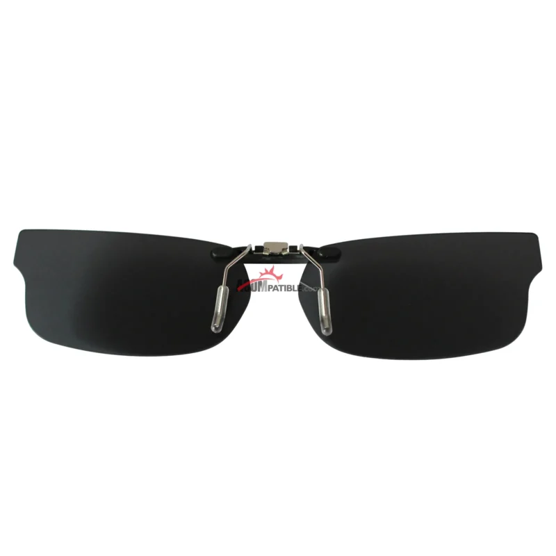 Custom Polarized Clip on Sunglasses For RayBan RB5187 (RX5187) 50x16 (Black) - Image 3