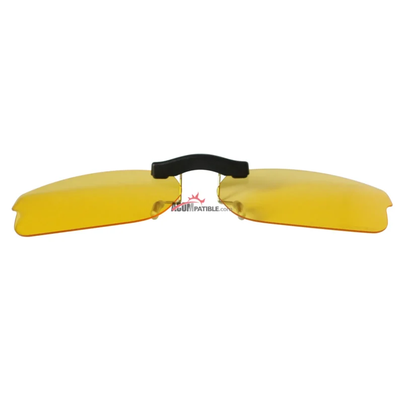 Custom Polarized Clip on Sunglasses For RayBan RB5187 (RX5187) 50x16 (Yellow) - Night Vision - Image 4