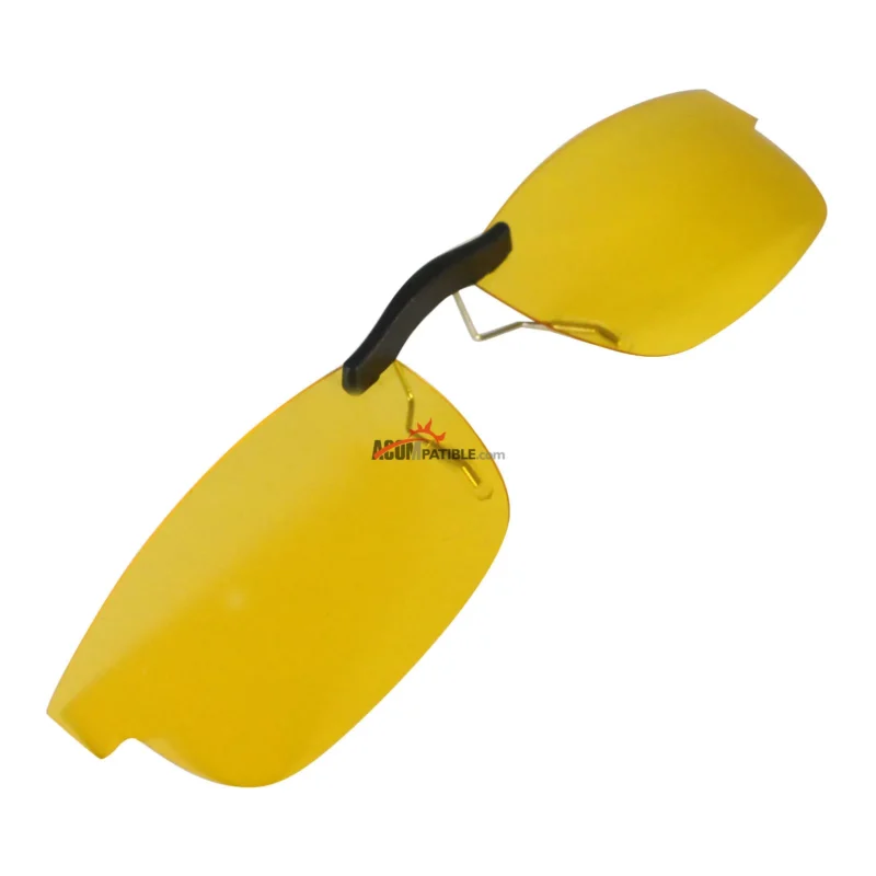 Custom Polarized Clip on Replacement Sunglasses For Oakley CARBON PLATE (55) OX5079 55x18 (Yellow) - Night Vision - Image 2