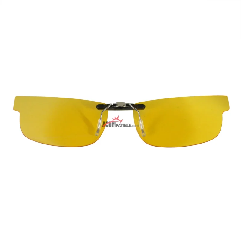 Custom Polarized Clip on Replacement Sunglasses For Oakley CARBON PLATE (55) OX5079 55x18 (Yellow) - Night Vision - Image 3