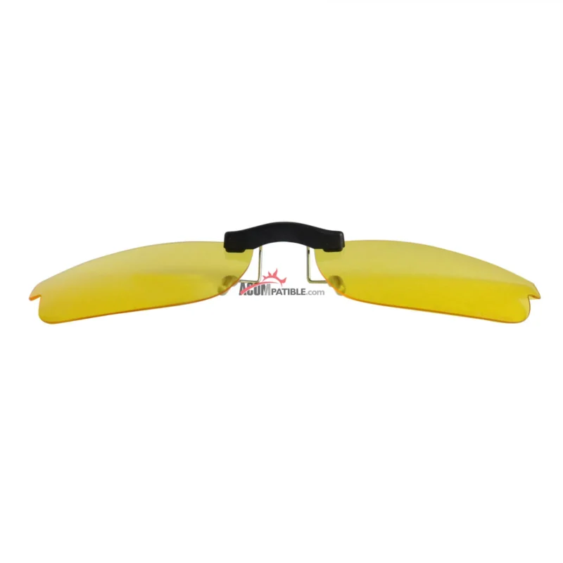 Custom Polarized Clip on Replacement Sunglasses For Oakley CARBON PLATE (55) OX5079 55x18 (Yellow) - Night Vision - Image 4