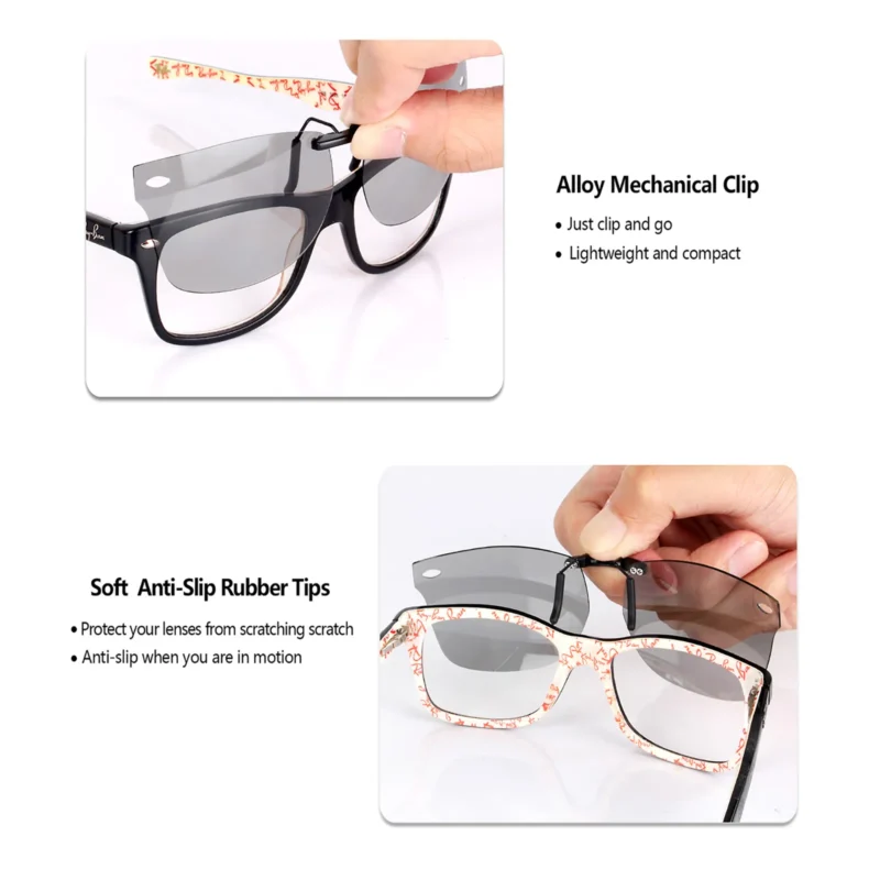 Photochromic Replacement 10-20% Polarized Adapt Grey Lenses For RAYBAN RB5228 (RX5228) 50-17-140 (Adapt Grey) - Image 5