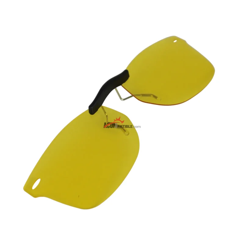 Custom Polarized Clip On Sunglasses For RAYBAN RB5228 (RX5228) 50-17-140 50x17 (Yellow) - Night Vision - Image 2