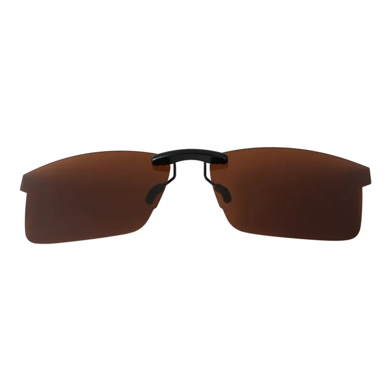 Custom Polarized Clip On Sunglasses For RayBan RB8411 (RX8411) 54-17-140  54x17 (Bronze Brown)