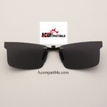 Custom Polarized Clip On Sunglasses For RayBan RB8411 (RX8411) 54-17-140 54x17 (Black Color Lenses)