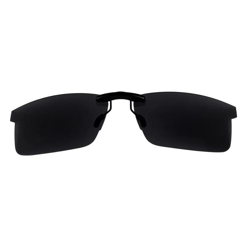 Custom Polarized Clip On Sunglasses For RayBan RB8411 (RX8411) 54-17-140 54x17 (Black Color Lenses)