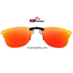 Custom Polarized Clip on Sunglasses For RayBan CLUBMASTER RB5154 (RX5154) 51-21-145 (Fire Red)