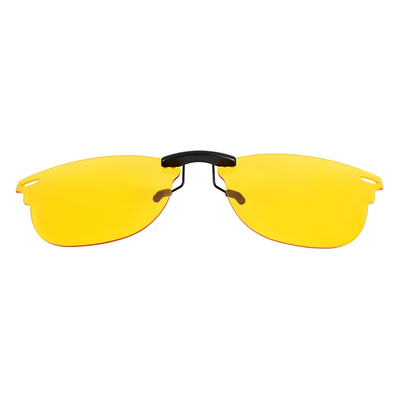 Custom Polarized Clip on Sunglasses For RayBan CLUBMASTER RB5154 (RX5154) 51x21 (Amber Yellow Color)