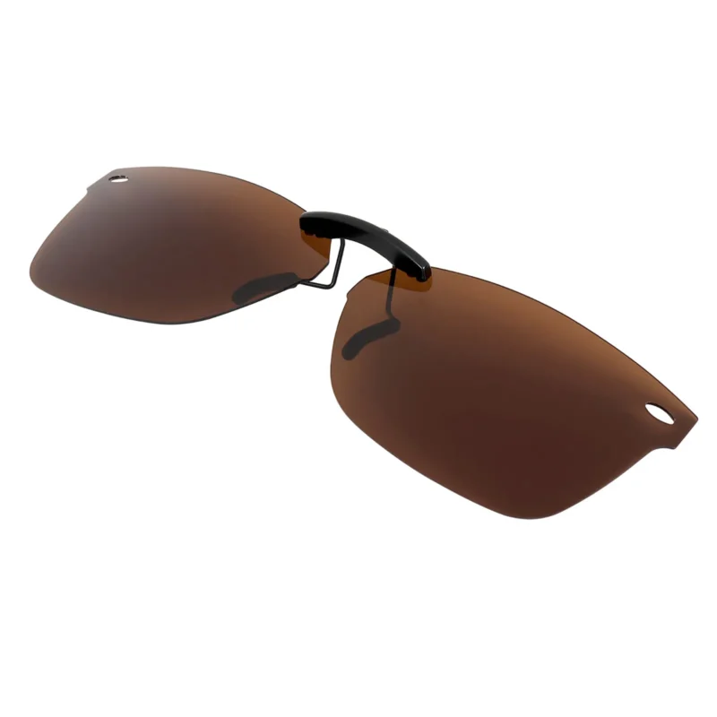 Custom Polarized Clip On Sunglasses For RayBan RB5228 (RX5228) 53-17-140 53x17 (Bronze Brown) - Image 2