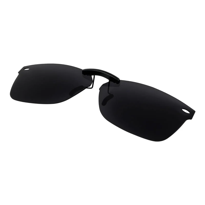 Custom Polarized Clip On Sunglasses For RayBan RB5228 (RX5228) 53-17-140 53x17 (Black Color Lenses) - Image 2