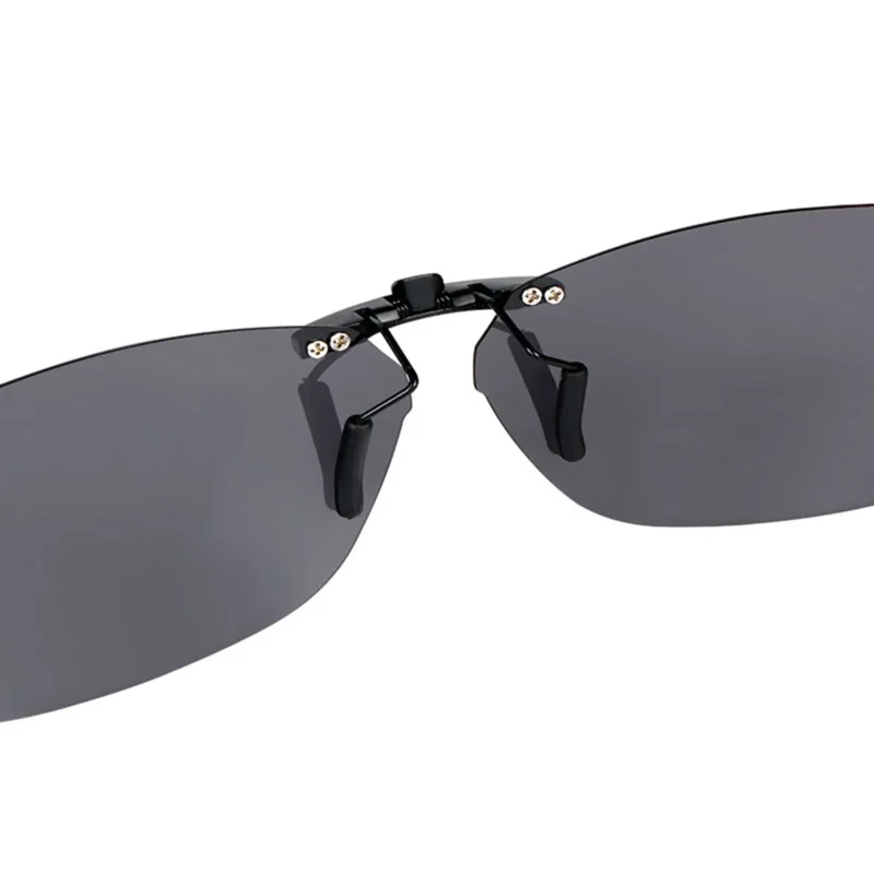 Custom Polarized Clip On Sunglasses For RayBan RB5228 (RX5228) 53-17-140 53x17 (Black Color Lenses) - Image 4