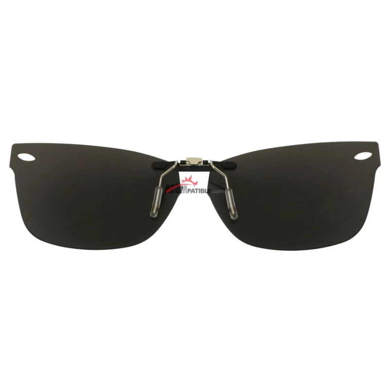 Custom Polarized Clip on Sunglasses For RayBan RB5228 (RX5228) 53-17-140 (Silver Coating) - Image 3