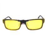 Custom Polarized Clip on Sunglasses For RayBan RB5245 (RX5245) 52x17 (Yellow) - Night Vision