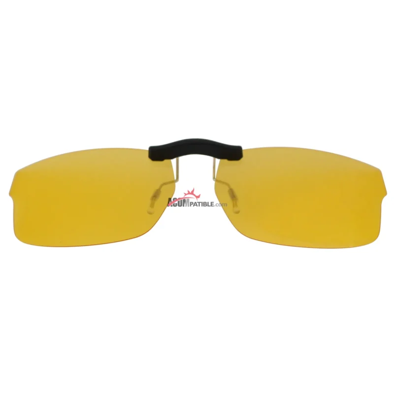 Custom Polarized Clip on Sunglasses For RayBan RB5245 (RX5245) 54x17 (Yellow) - Night Vision