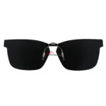 Custom Polarized  Clip On Replacement Sunglasses For Oakley Fenceline (53) OX8069 53x16 (Black)