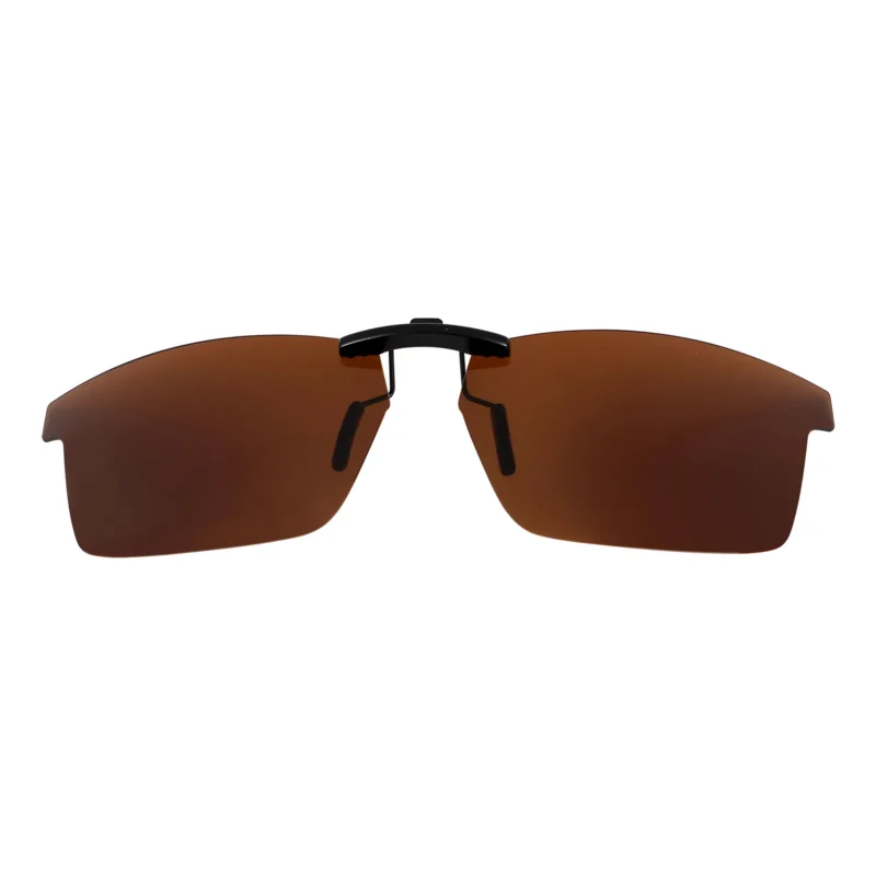 Custom Polarized Clip On Replacement Sunglasses For Oakley Pitchman (53) OX8050 53-18-140 (Bronze Brown)