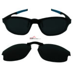 Custom Polarized Clip On Replacement Sunglasses For Oakley Crosslink Strike (54) OX8048 54-18-143 (Black)