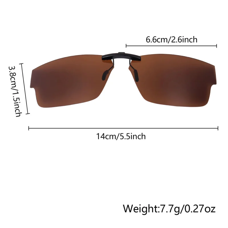 Custom Polarized  Clip On Replacement Sunglasses For Oakley Airdrop (55) OX8046 55-18-143 (Bronze Brown) - Image 3