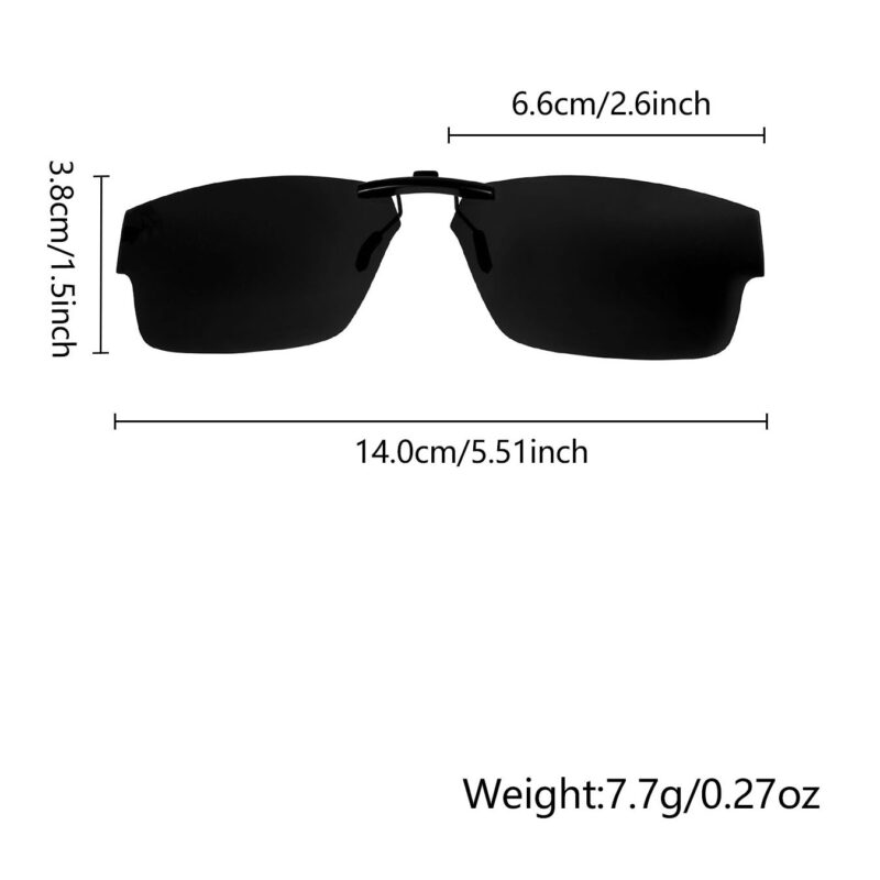 Custom Polarized Clip On Replacement Sunglasses For Oakley Airdrop (55) OX8046 55-18-143 (Black) - Image 4