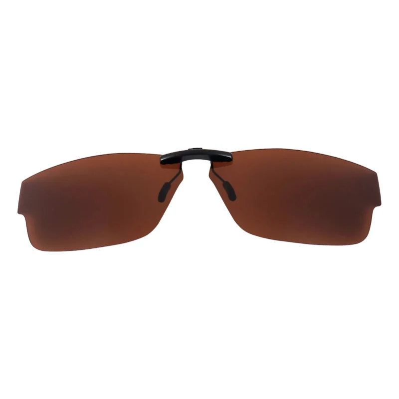 Custom Polarized Clip On Replacement Sunglasses For Oakley Airdrop (57) OX8046 57-18-143 (Bronze Brown)