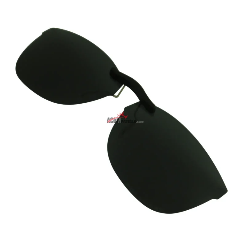 Custom Polarized Clip On Sunglasses For RayBan RB7024 (54mm) 54-16-145 54x16 (Black Color) - Image 2