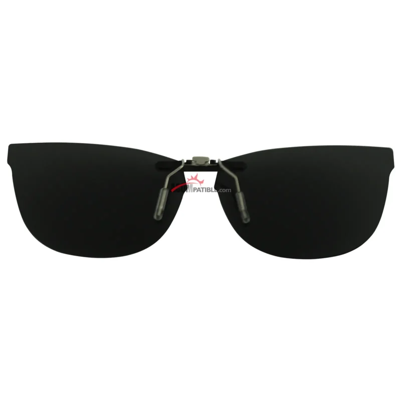 Custom Polarized Clip On Sunglasses For RayBan RB7024 (54mm) 54-16-145 54x16 (Black Color) - Image 3