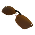 Custom Polarized Clip On Sunglasses For RayBan RB5228 (RX5228) 53-17-140 53x17 (Bronze Brown)