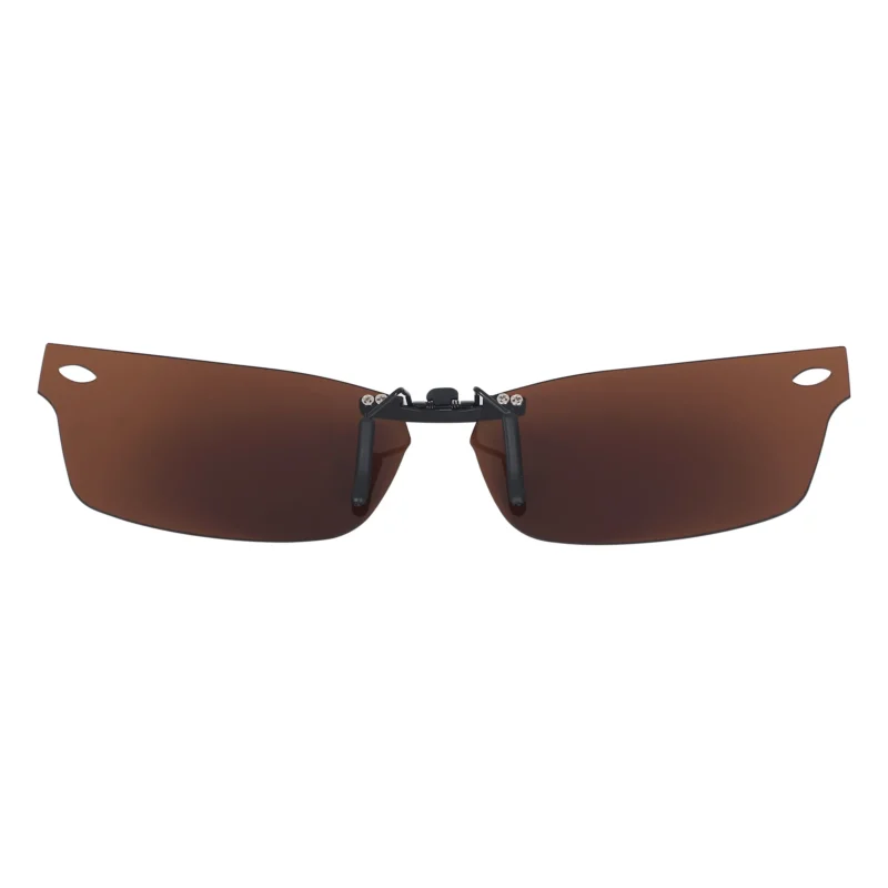 Custom Polarized Clip On Sunglasses For RayBan RB5206 (52mm) 52-18-140 52x18 (Bronze Brown) - Image 3