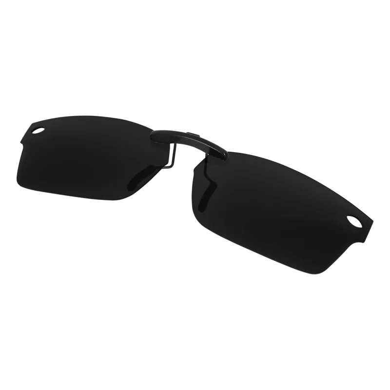 Custom Polarized Clip On Sunglasses For RayBan RB5206 (52mm) 52-18-140 52x18 (Black Color) - Image 2