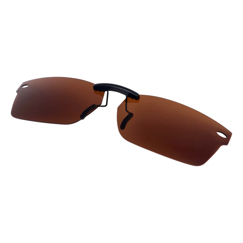 Custom Polarized Clip On Sunglasses  For RayBan RB5206 (54mm) 54-18-145 54x18 (Bronze Brown) - Image 2