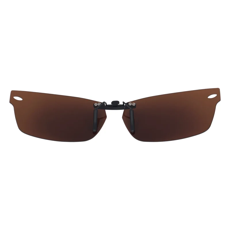 Custom Polarized Clip On Sunglasses  For RayBan RB5206 (54mm) 54-18-145 54x18 (Bronze Brown) - Image 3