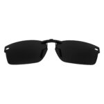 Custom Polarized Clip On Sunglasses For RayBan RB5206 (54mm) 54-18-145 54x18 (Black Color)