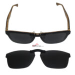 Custom Polarized Clip On Sunglasses For RayBan RB5279 (55mm) 55-18-145 55x18 (Black Color)